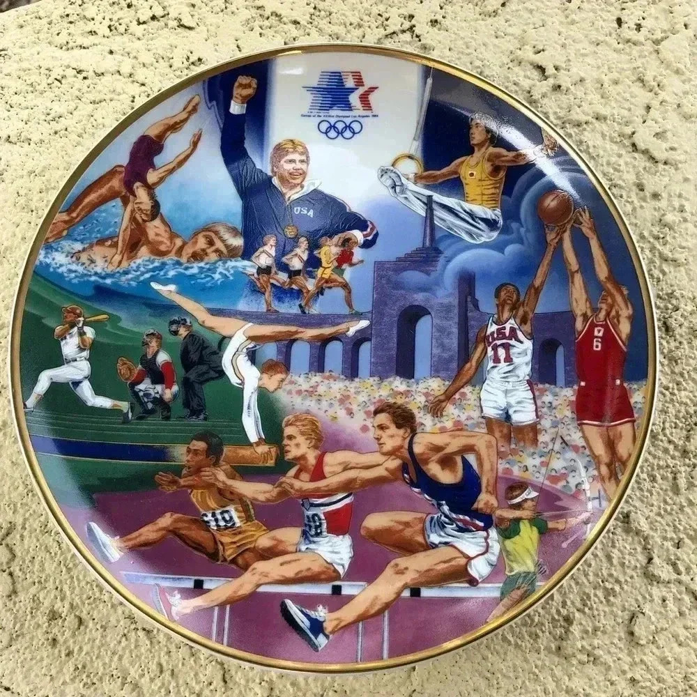 1984 LA Olympic Souvenir Plate